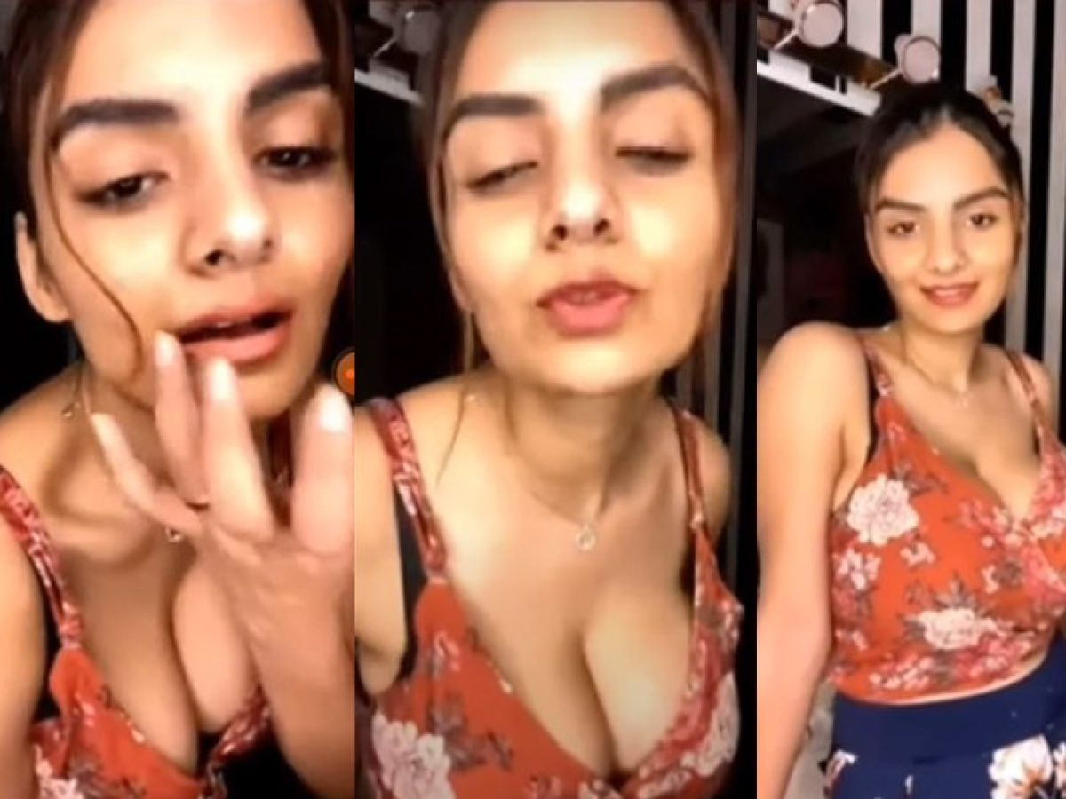 Anveshi Jain sets internet on fire in deep neck maxi gown during private  app live session – Watch - informalnewz