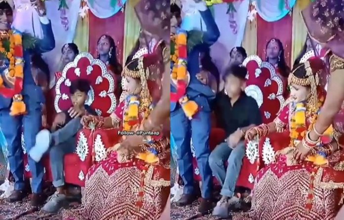 Boy did something like this with the bride on the stage, the groom was shaken on seeing it. watch this video