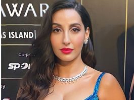 Nora Fatehi Flaunts Her Gorgeous Curves in Black Sports Bra and