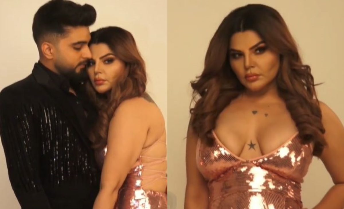 Rakhi Sawant was doing a photoshoot in a bralette with BF Adil, the actress  got angry in front of the camera when the dress slipped from the front -  informalnewz