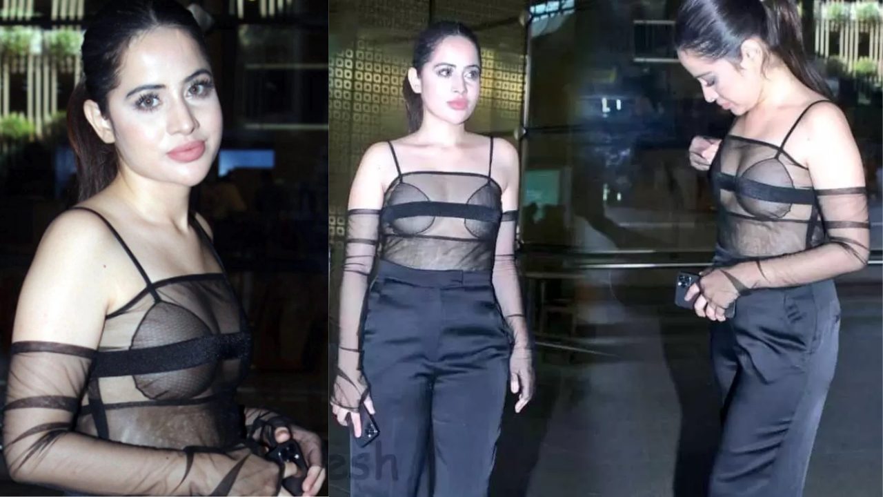 Urfi Javed ditches her blouse, oozes oomph in a transparent saree as she  walks in style - Watch, People News