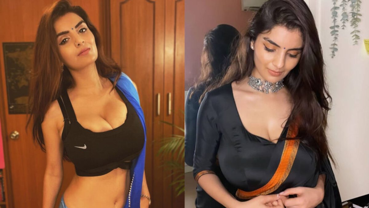 Anveshi Jain shared a bo*ld video in a black transparent blouse, created  panic on the internet - informalnewz