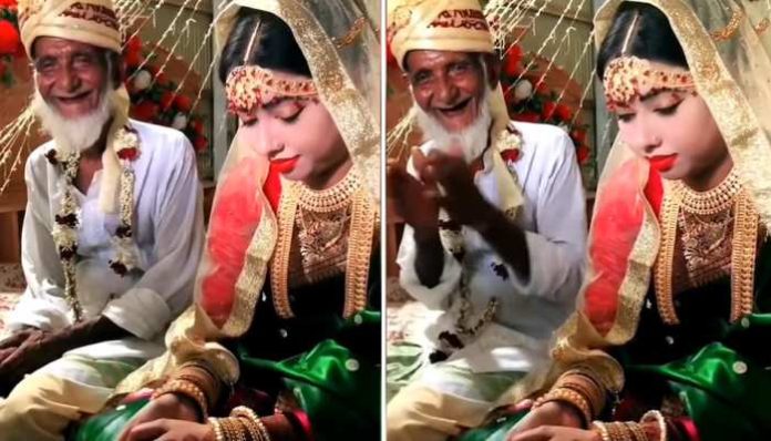 Bride Groom Video: Elderly man got married to 25 year old girl, see how was the reaction of the bride