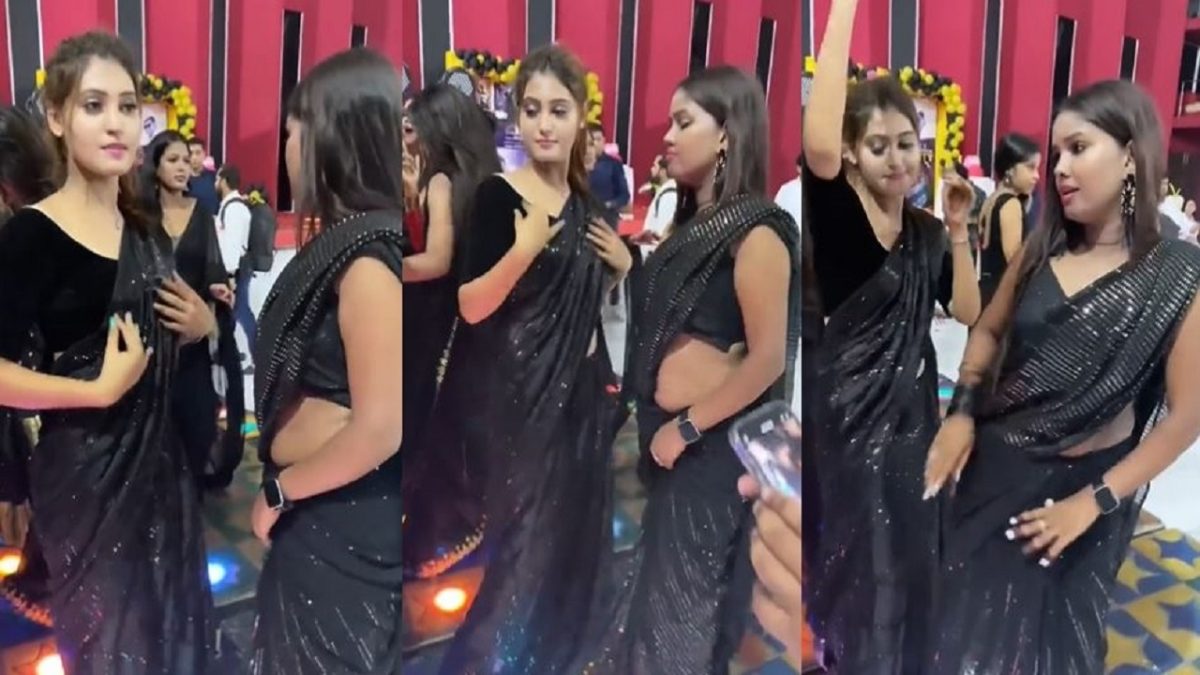 Beautiful Indian Girl Shubhangi Pant in Transparent Black Saree | Beautiful  indian actress, Beautiful girl indian, Indian girls