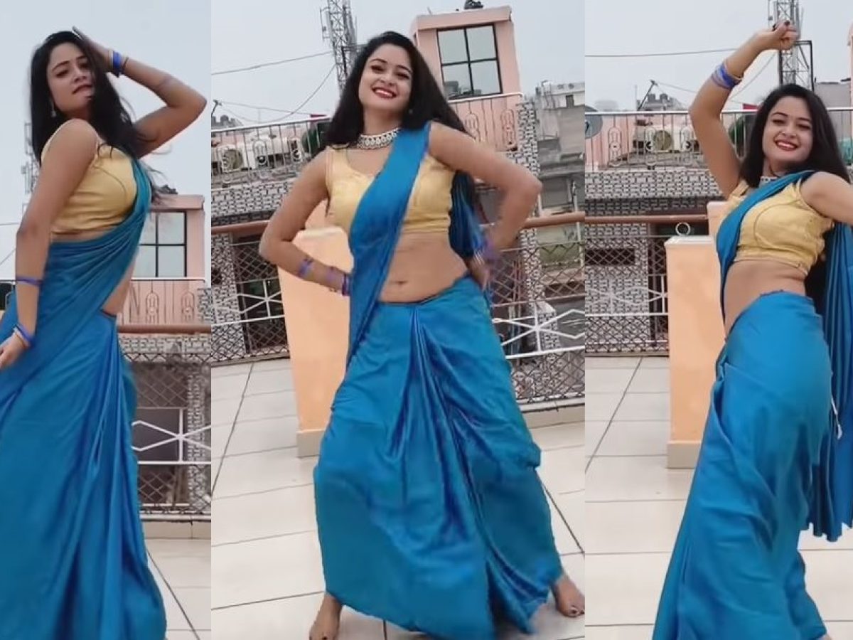 Viral Dance video: Bhabhi did a bold dance on the terrace on Haryanvi song,  neighbors also went crazy after seeing the hotness, watch video -  informalnewz