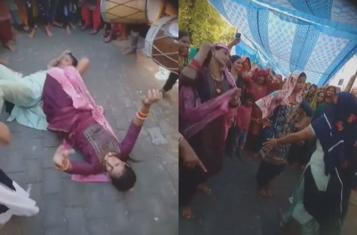 Girls Dance Video: Two girls became uncontrollable while playing the drum, the third crossed the limits - watch video