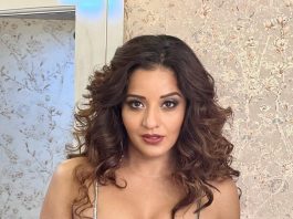 Monalisa wore a transparent saree with a bralette, fans were in a tizzy on  seeing it - informalnewz