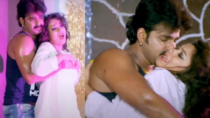 Pawan Singh and Nidhi Jha's bold ice romance on 'Garmi Ba Dehiya' raised the heat, watch hot video