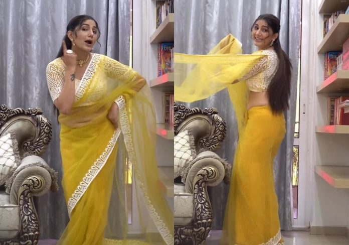 Sapna Chowdhary showed such killer dance moves in saree, fans were forced to watch the video!