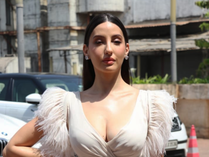 Nora Fatehi dressed like a barbie doll, but the neckline of the dress was so bo*ld that it caught her eye