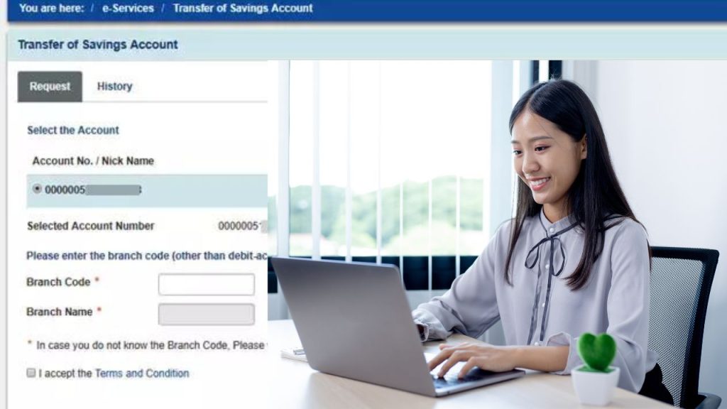 how to change sbi account number online