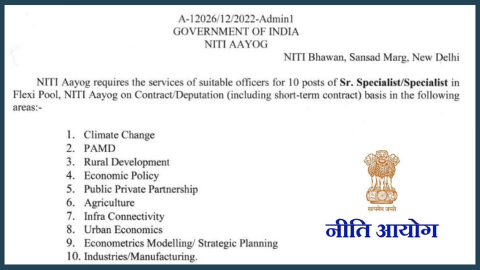 NITI Aayog Recruitment 2023: Big News! Recruitment notification released under National Institution for Transforming India; Will get Rs 1,45,000 salary