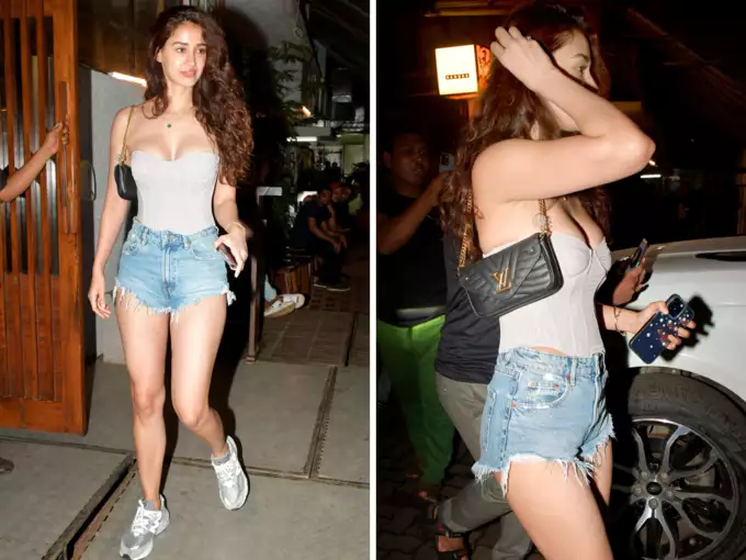 Disha Patani crossed the limits of bo*ldness, came out wearing front open  dress at night, became victim of oops moment - informalnewz