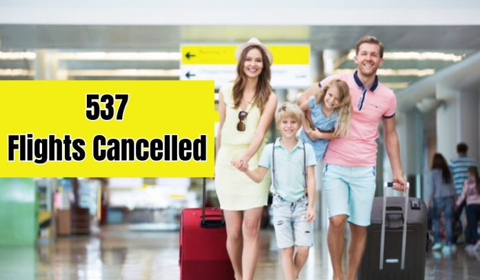 Flights Cancelled: Air passengers big news! 537 domestic and international flights of this country canceled