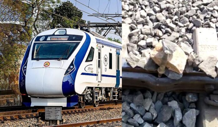 Vande Bharat Train: Stones and iron found kept on the tracks of Vande Bharat, video going viral