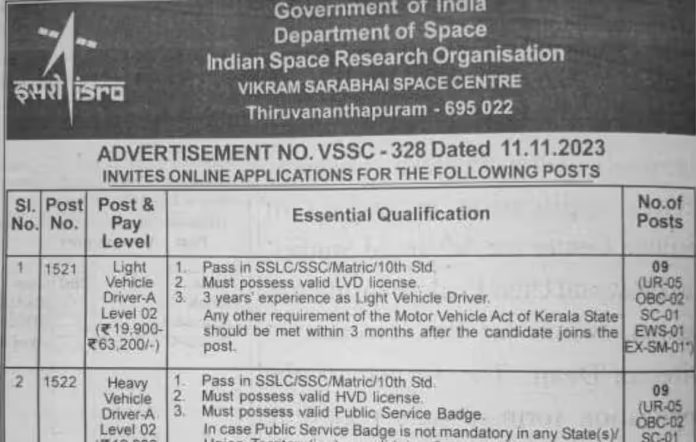 ISRO recruitment 2023: Golden opportunity to get job on many posts in ISRO, application will start from this day, know details