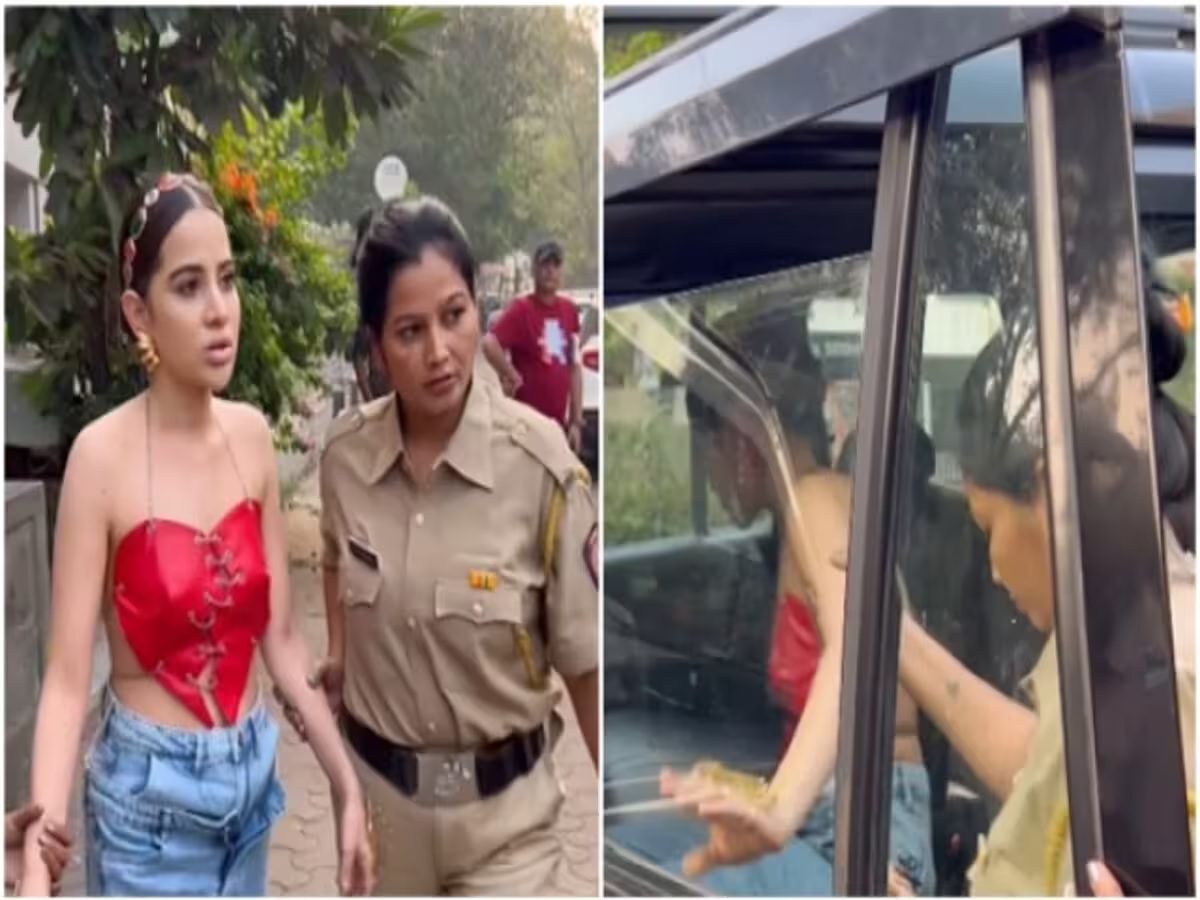 Urfi gets into trouble for wearing short clothes, Mumbai Police arrests her,  watch Video - informalnewz