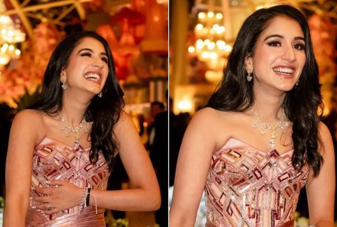 Radhika's stunning look in the cocktail party, wore a crystal studded gown, recreated the look of this actress