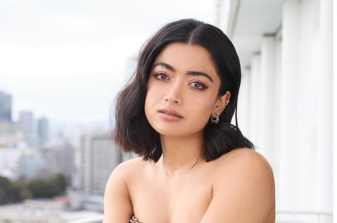 Rashmika Mandanna gave killer poses in deep neck dress, shared bold photos