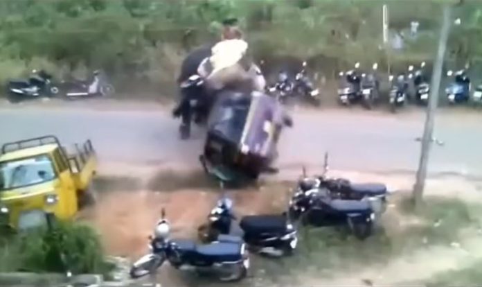 Enraged elephant on the road created such havoc, video went viral