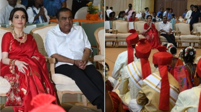Ambani family organized a mass wedding for poor couples, Mukesh and Nita Ambani gave their blessings