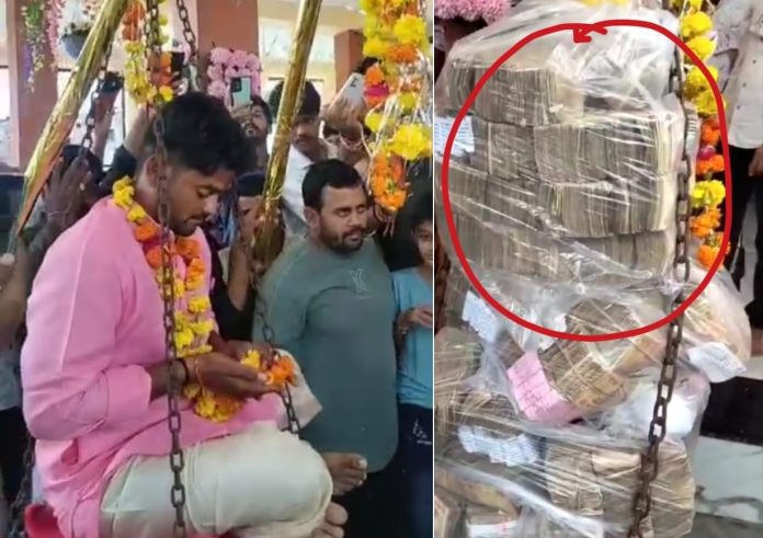 Father weighed his 30-year-old son with notes, then donated all the money, people were surprised to know the reason