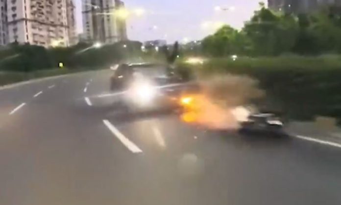 Viral Video: SUV car hits bike rider, man dies, watch the horrifying video