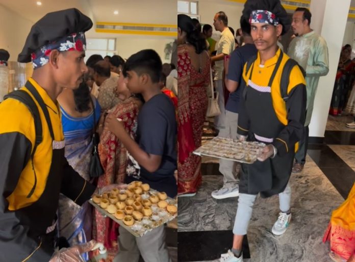 'Machine' for serving golgappas on the go to guests at wedding parties goes viral, public shocked after watching the video!