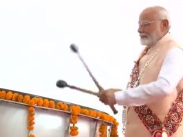 PM Modi inaugurates Banjara Heritage Museum in Washim; seen playing traditional drums