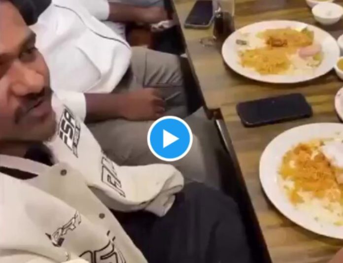 Hyderabad Biryani Video Customers created a ruckus after finding a burnt cigarette in a plate of chicken biryani, video goes viral