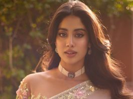 Janhvi Kapoor shared such pictures in pink transparent blouse that it was difficult to take eyes off her