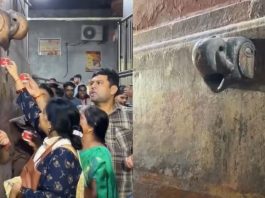 VIDEO: Devotees drank AC water in Vrindavan's Banke Bihari temple considering it as 'charan amrit', video went viral.