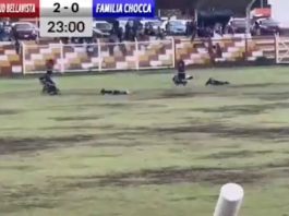 Lightning struck during a live match, one player died, many players including the referee were injured - VIDEO