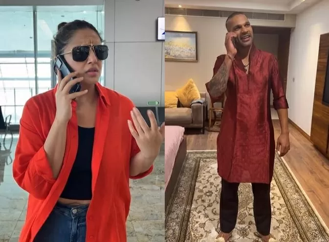 Huma Qureshi spoke on the phone with Shikhar Dhawan - 'We can't get married', VIDEO went viral