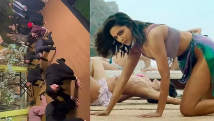 Punjabi boys go crazy for 'besharm rang', dance to Deepika Padukone's song and loot the gathering, watch video