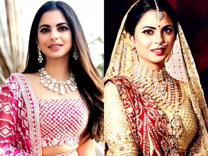 Royal Looks of Isha Ambani... From lehenga-choli to saree, she looks very beautiful in every dress, see here