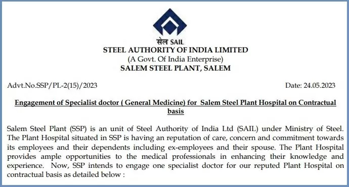 SAI Recruitment 2023: Big Update! Bumper recruitment out in Steel Authority of India; Get salary up to Rs 1,60,000 in a month