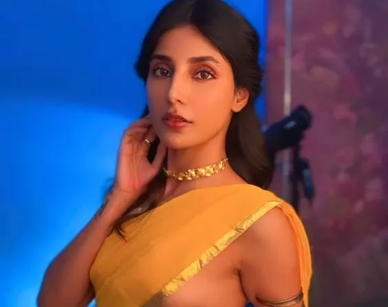 Mirzapur's Dimpy aka Harshita Gaur did a bold photoshoot without wearing a blouse, people started sweating in the cold after seeing the pictures