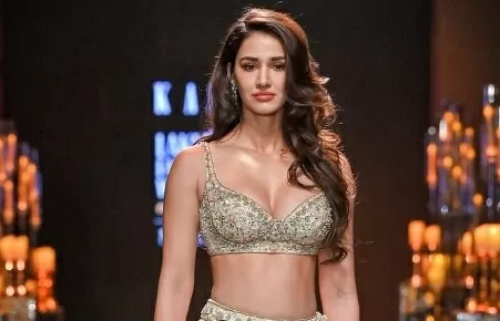 Disha Patani wore a revealing transparent slit dress, found it difficult to take eyes off the diamond necklace