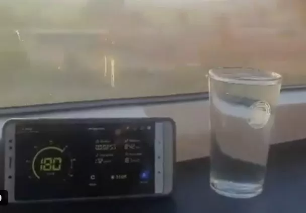 Vande Bharat Train: Vande Bharat ran at a high speed of 180 KM, not a single drop of water fell from the glass; Watch video